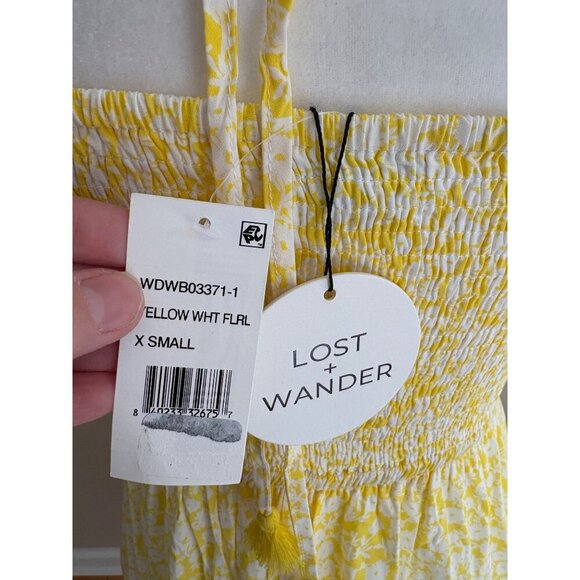 Lost + Wander NWT Sweet Summer Daze Floral Halter Maxi Dress in Yellow Size XS - Picture 5 of 14